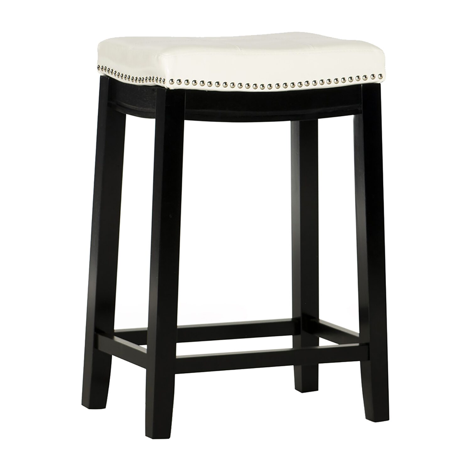 Linon Lakeland Upholstered Backless Counter Stool