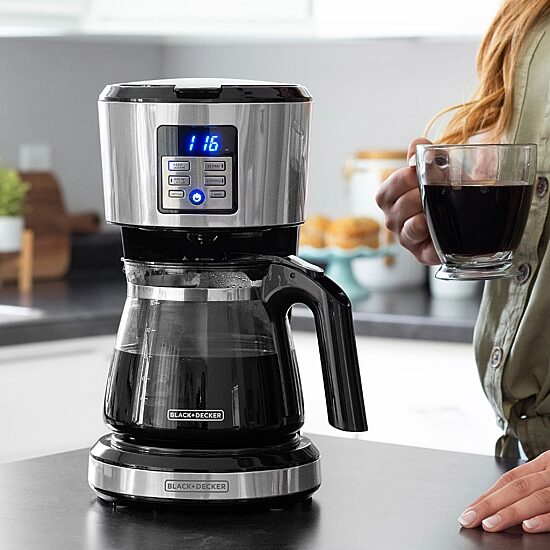 Black+Decker 12-Cup Programmable Coffee Maker With Vortex Technology