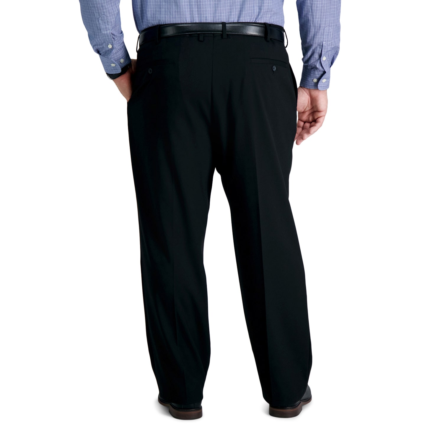 Haggar JMH Mens Classic Fit Big and Tall Dress Flat Front Pant