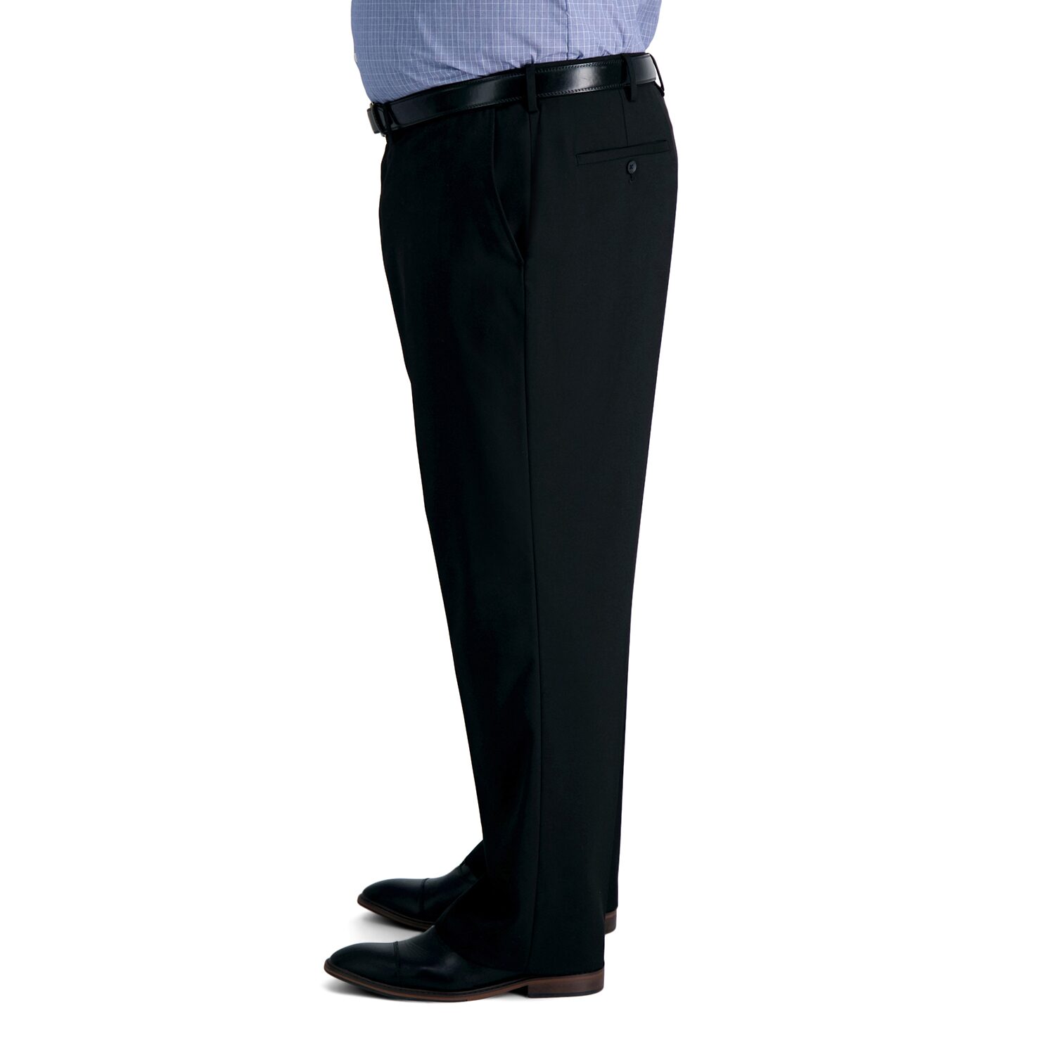 Haggar JMH Mens Classic Fit Big and Tall Dress Flat Front Pant