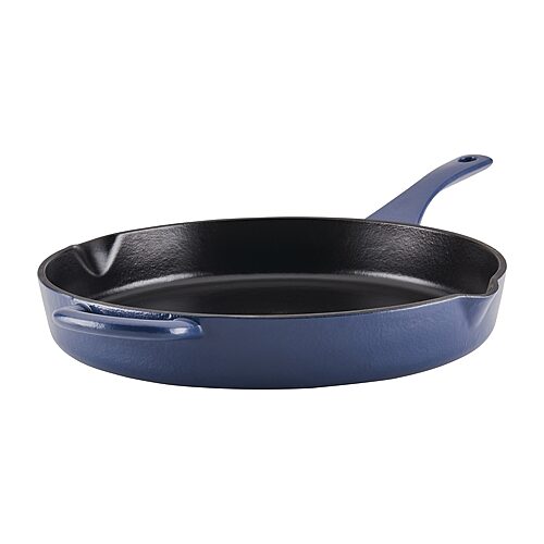 Ayesha Curry Enameled Cast Iron 12" Frying Pan In Blue