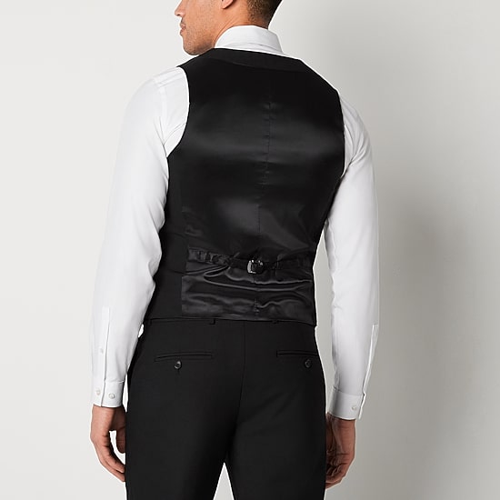 J. Ferrar Mens Stretch Fabric Slim Fit Suit Vest