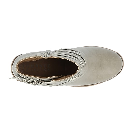 Journee Collection Womens Strap Stacked Heel Booties