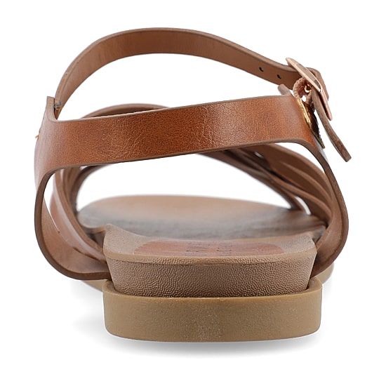 Journee Collection Womens Kimmie Ankle Strap Flat Sandals