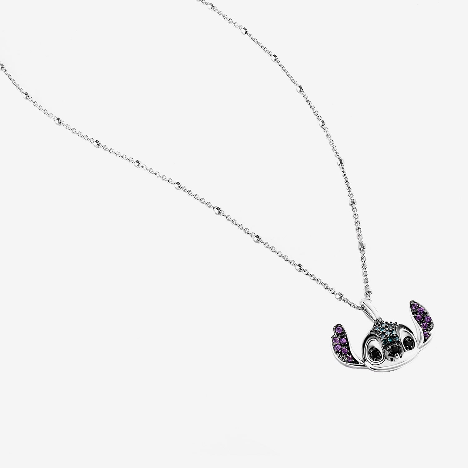 Womens 1/10 CT. T.W. Natural Blue Diamond Sterling Silver 18 Inch Pendant Necklace