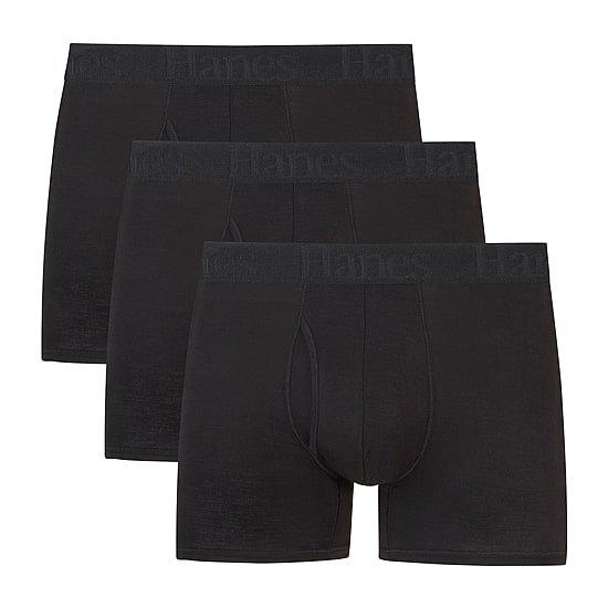 Hanes Originals Supersoft Mens 3 Pack Cooling Multi-Pack Comfort ...