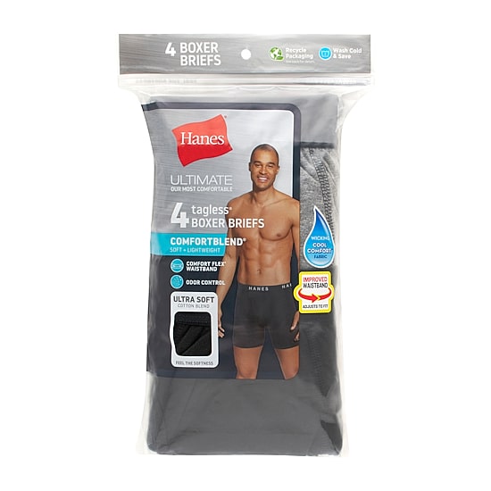 Hanes® Men's Ultimate 3-Pack Comfort Sport Boxer Briefs Underwear