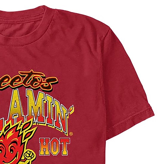 Mens Crew Neck Short Sleeve Regular Fit Cheetos Graphic T-Shirt