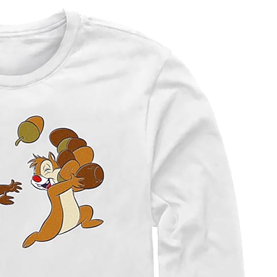 Mens Crew Neck Long Sleeve Classic Fit Graphic T-Shirt