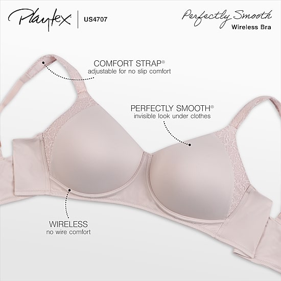 Playtex Secrets® Perfectly Smooth® Wireless Full Coverage Bra-4707