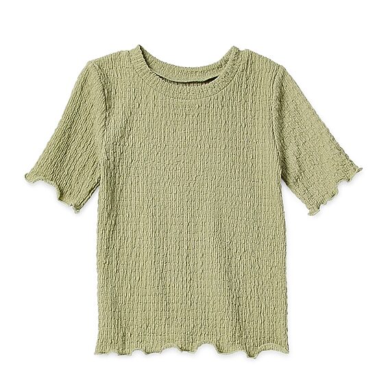 Okie Dokie Toddler & Little Girls Round Neck Short Sleeve T-Shirt