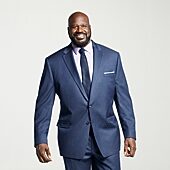 Shaquille O'Neal XLG™ Mens Big and Tall Stretch Fabric Regular Fit Suit Jacket