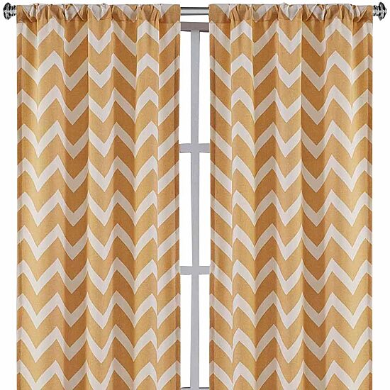Home Expressions Rhett Rod Pocket Light-Filtering Set of 2 Curtain Panel