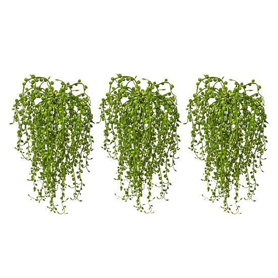 Senecio Artificial Succulent Plant; Set of 3