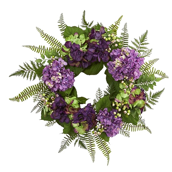 24” Hydrangea Berry Wreath