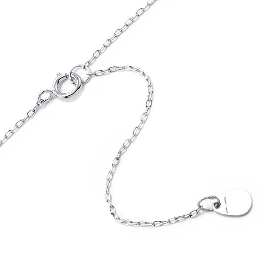 Silver Treasures Womens Sterling Silver Bar 16 Inch Pendant Necklace