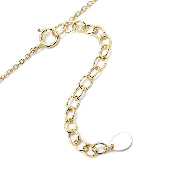 Silver Treasures Mama Bear Womens 14K Gold Over Silver Bar 16 Inch Pendant Necklace