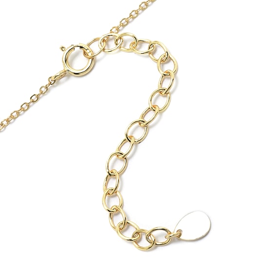 Silver Treasures Love You To the Moon and Back Sterling Silver 16 Inch Cable Pendant Necklace