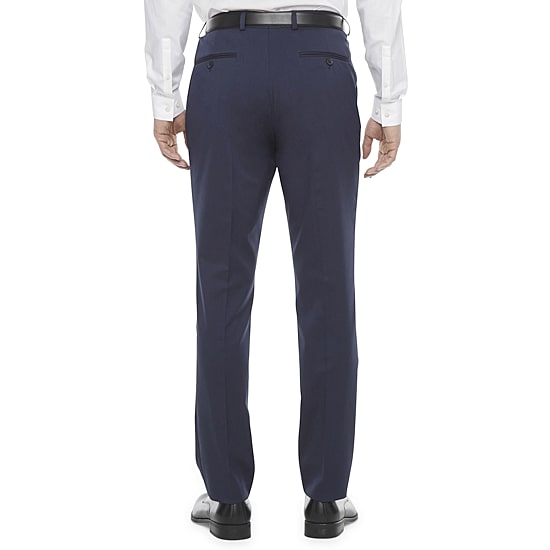 J. Ferrar Ultra Comfort Mens Stretch Fabric Slim Fit Flat Front Suit Pant