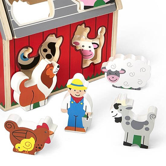 Melissa & Doug Take-Along Sorting Barn Toy Tool