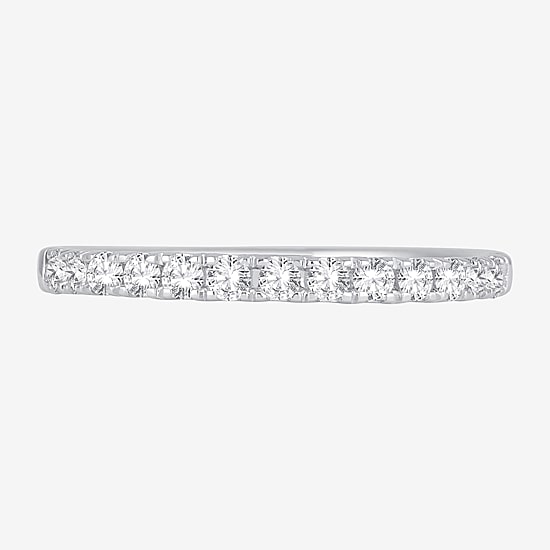 (H-I / Si1-Si2) Womens 1/3 CT. T.W. Lab Grown White Diamond 10K Gold Wedding Band