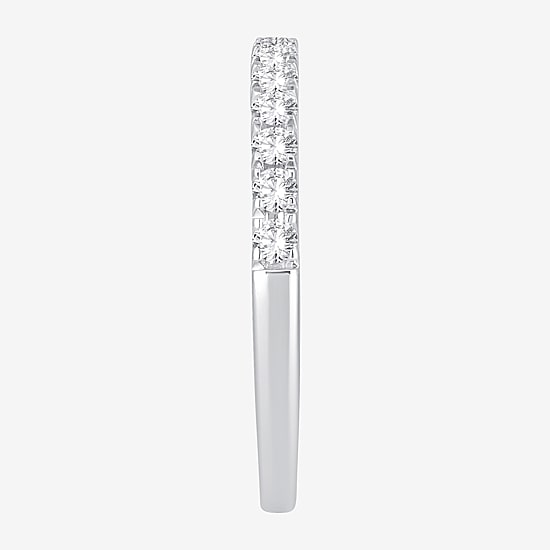 (H-I / Si1-Si2) Womens 1/3 CT. T.W. Lab Grown White Diamond 10K Gold Wedding Band