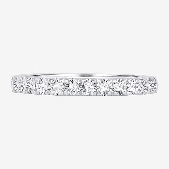 (H-I / Si1-Si2) Womens 1/2 CT. T.W. Lab Grown White Diamond 10K Gold Wedding Band