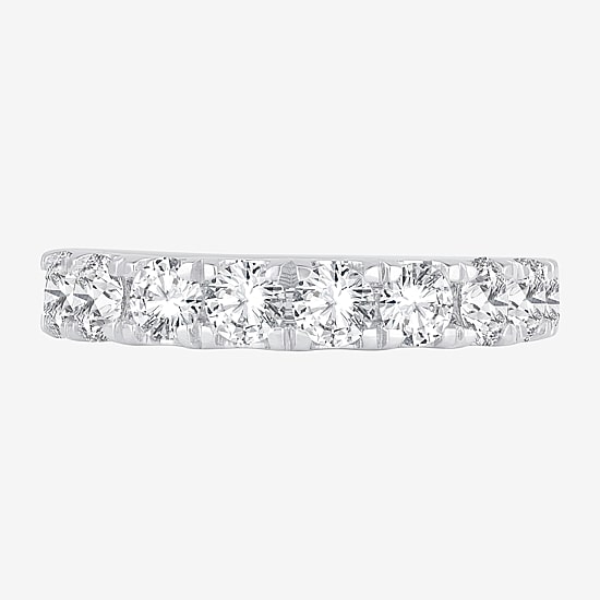 (H-I / Si1-Si2) Womens 1 1/2 CT. T.W. Lab Grown White Diamond 14K Gold Wedding Band