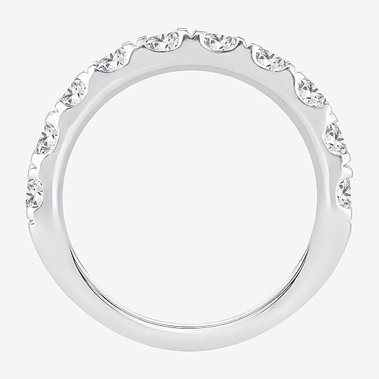 (H-I / Si1-Si2) Womens 1 1/2 CT. T.W. Lab Grown White Diamond 14K Gold Wedding Band