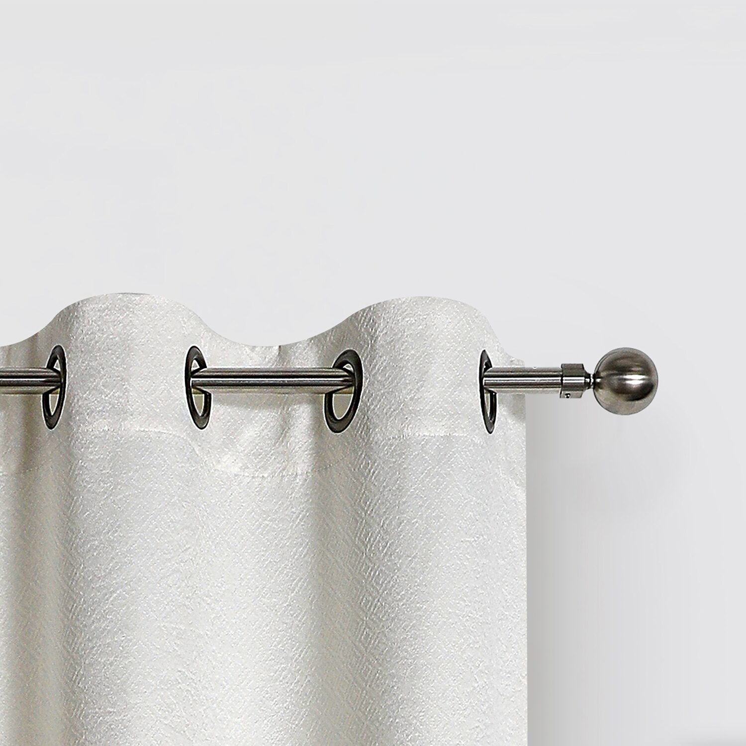 Regal Home Diamond Embossed Grommet Top Energy Saving Blackout Set of 2 Curtain Panel
