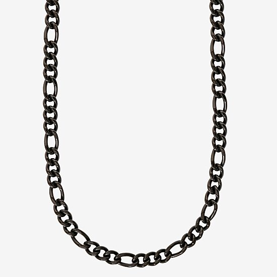 Shaquille O'Neal XLG™ Mens Stainless Steel 24 Inch Figaro Chain Necklace