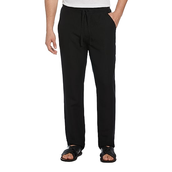 Cubavera 30" Inseam Linen Mens Regular Fit Drawstring Pant