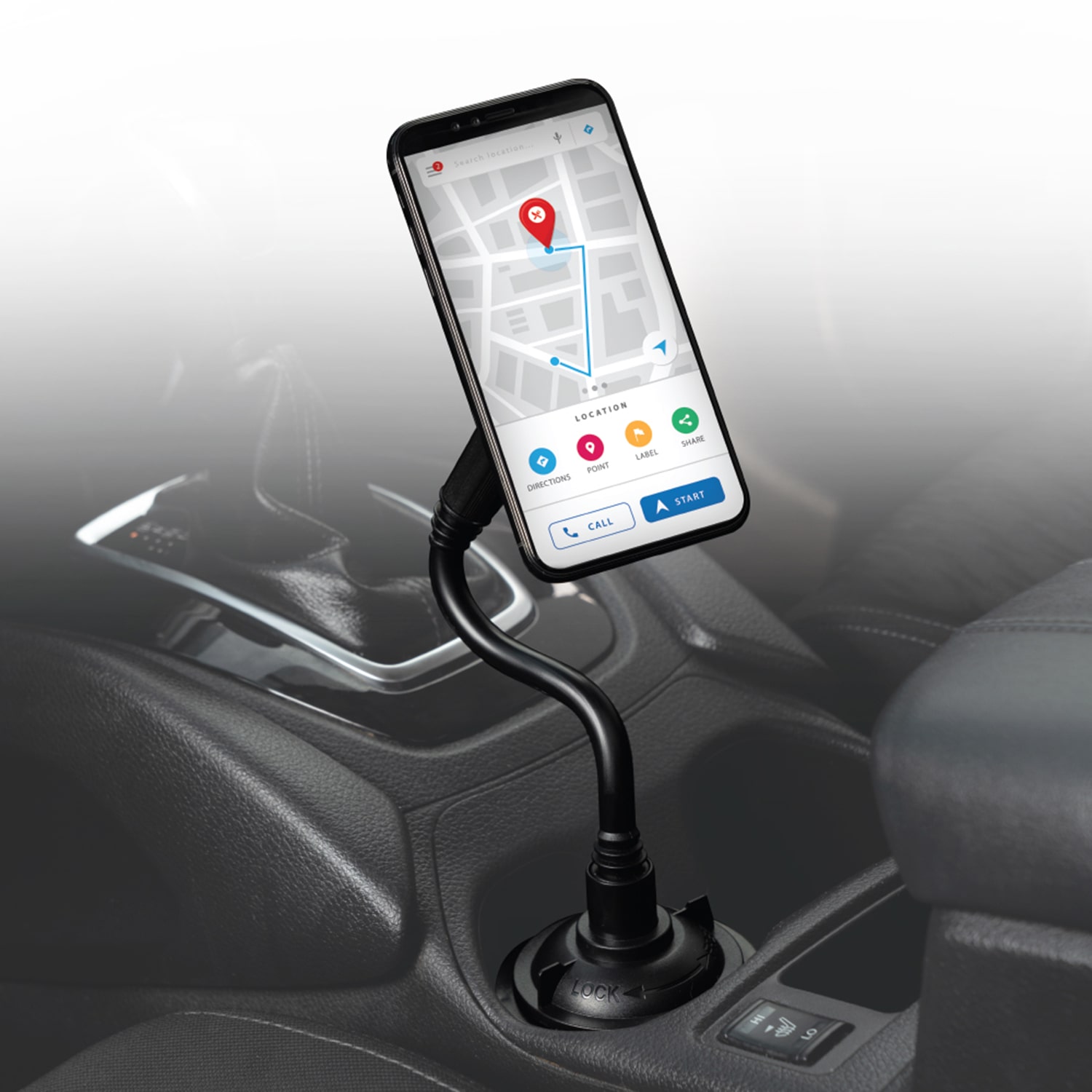 Magnetic Car-Mount Cup Holder