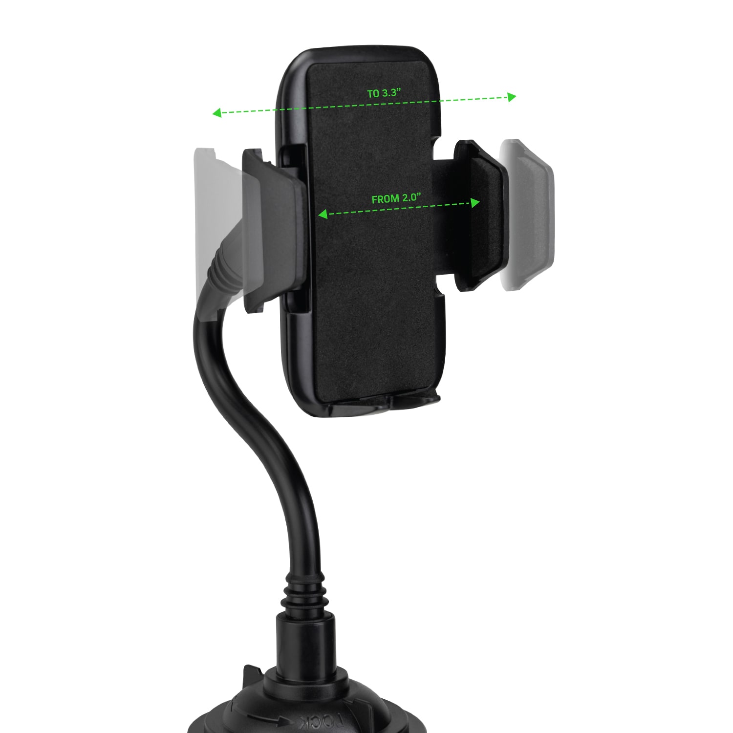 Adjustable Car-Mount Cup Holder