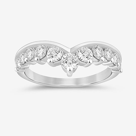 (I / Si2) Womens 1 CT. T.W. Lab Grown White Diamond 14K Gold Wedding Band