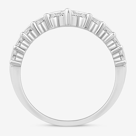 (I / Si2) Womens 1 CT. T.W. Lab Grown White Diamond 14K Gold Wedding Band
