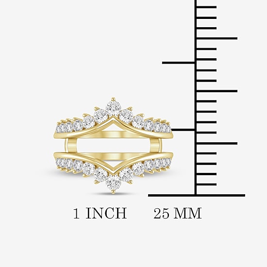 (I / Si2) Womens 1 CT. T.W. Lab Grown White Diamond 14K Gold Band