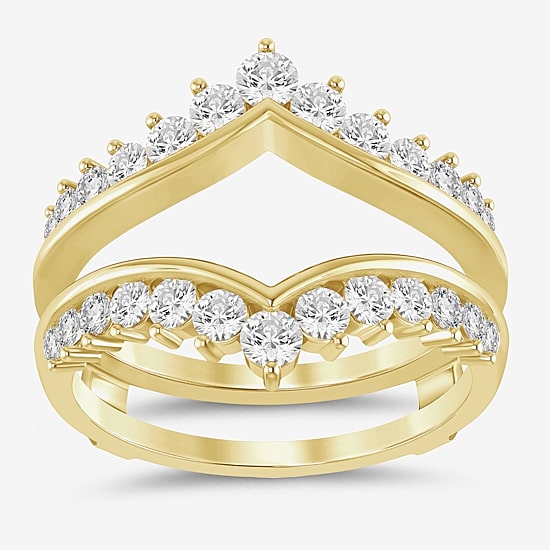 (I / Si2) Womens 1 CT. T.W. Lab Grown White Diamond 14K Gold Band
