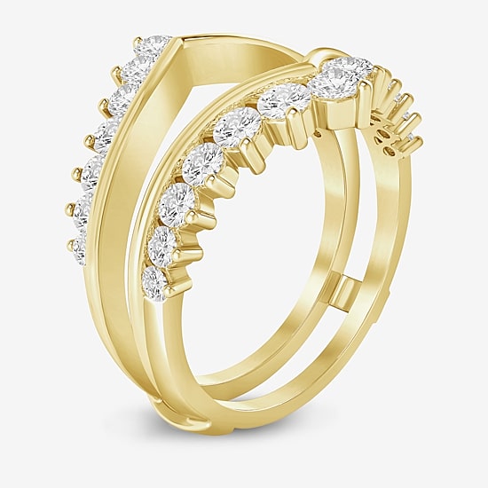 (I / Si2) Womens 1 CT. T.W. Lab Grown White Diamond 14K Gold Band