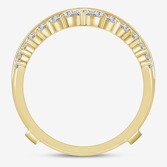 (I / Si2) Womens 1 CT. T.W. Lab Grown White Diamond 14K Gold Band