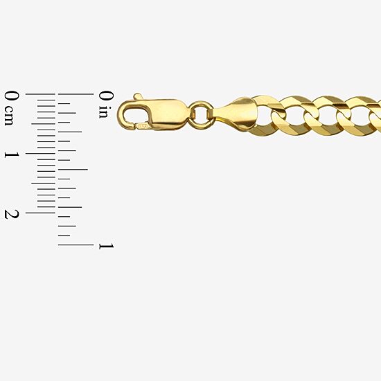 14K Yellow Gold 7MM Curb Necklace