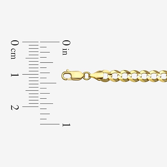 14K Yellow Gold 3.6 MM Curb Necklace