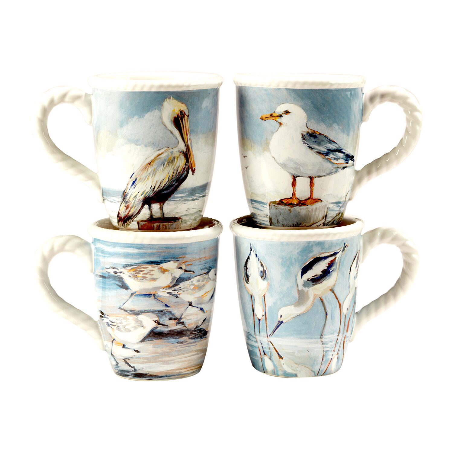 Certified International Shorebirds 16-pc. Earthenware Dinnerware Set