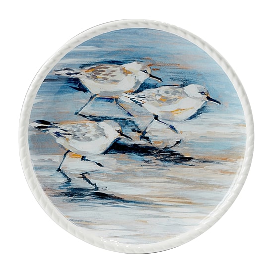 Certified International Shorebirds 4-pc. Earthenware Salad Plate