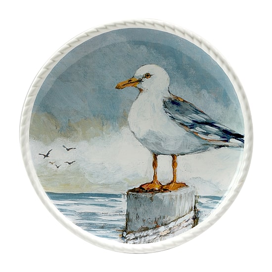 Certified International Shorebirds 4-pc. Earthenware Salad Plate