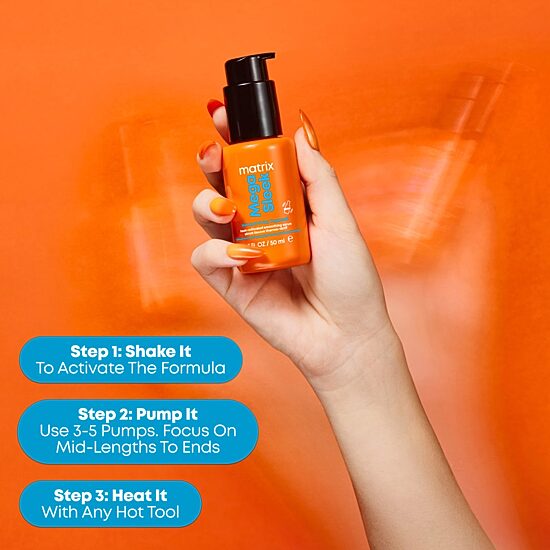 Matrix Mega Sleek 96h Anti-Frizz Topcoat Hair Serum 1.7 oz.