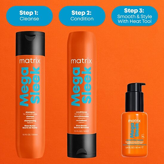 Matrix Mega Sleek 96h Anti-Frizz Topcoat Hair Serum 1.7 oz.