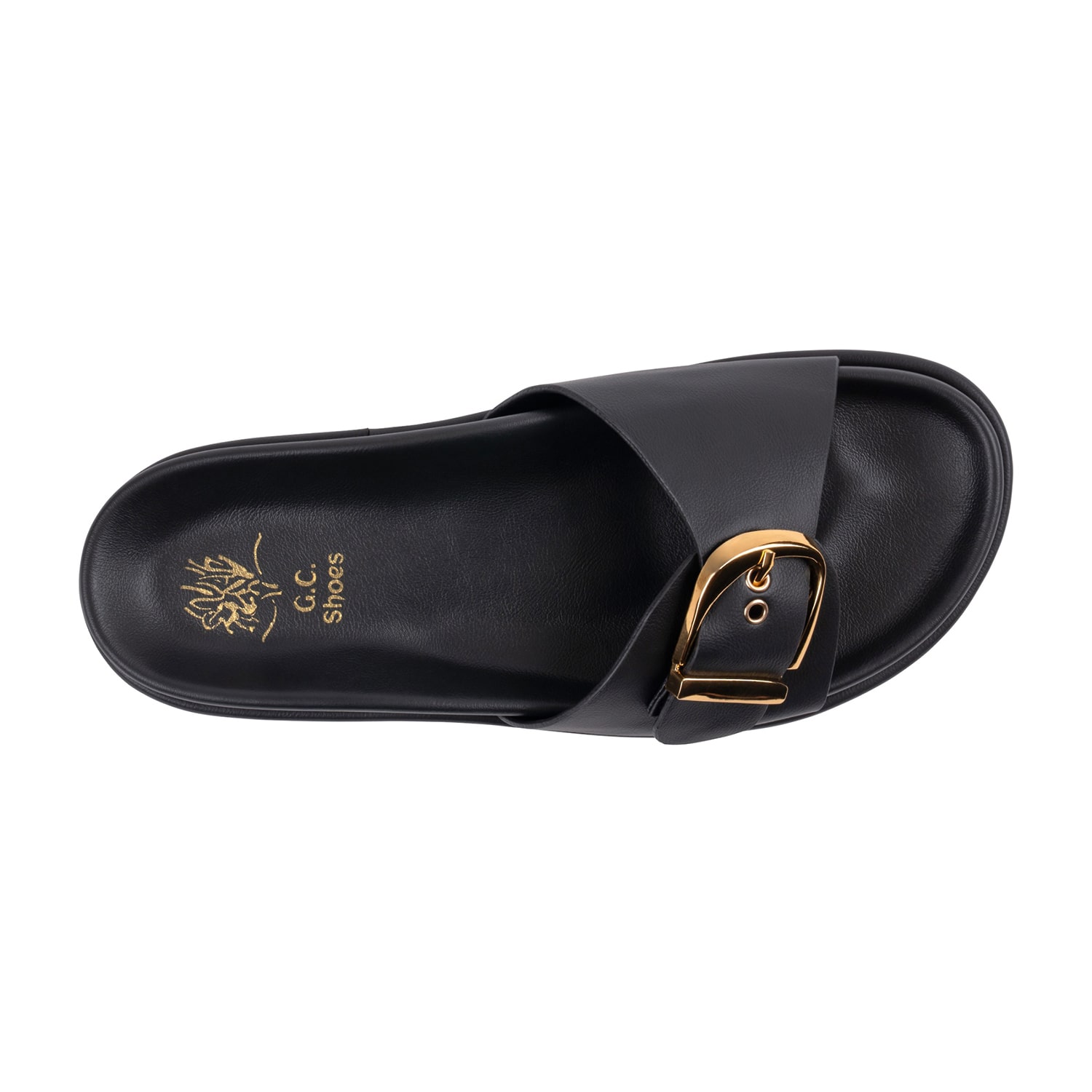 GC Shoes Womens Basel Buckled Slide Sandals
