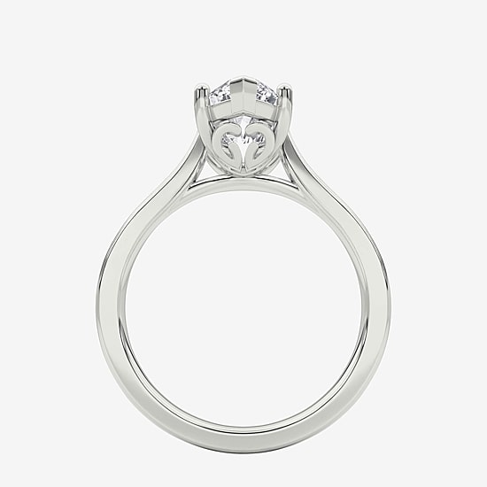 Grown Gorgeous (F / Vs2) Womens 2 1/4 CT. T.W. Lab Grown White Diamond 14K Gold Marquise Solitaire Engagement Ring