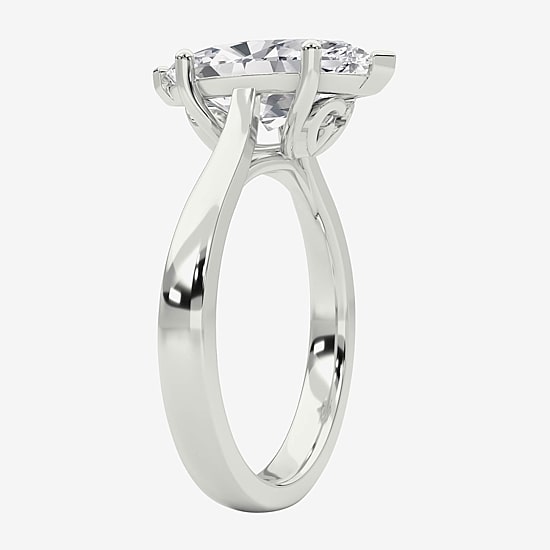 Grown Gorgeous (F / Vs2) Womens 2 1/4 CT. T.W. Lab Grown White Diamond 14K Gold Marquise Solitaire Engagement Ring